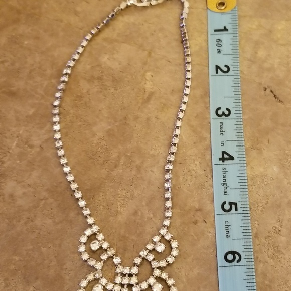 Stunning Vintage Butterfly Rhinestone Necklace - Picture 5 of 8